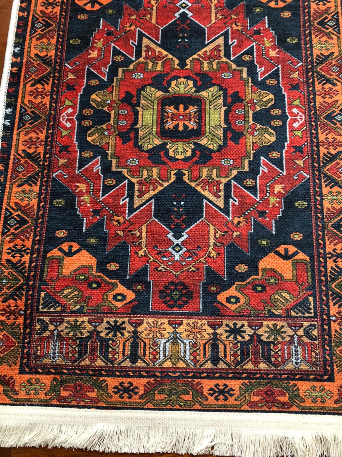 Decorative Area Rug, 2.0x3.0 ft, Turkish Pattern Rug, Antique Oushak Rug, Bohemian Rug, New Kilim Rug, Kitchen Decor Rug, Bedroom Decor Rug