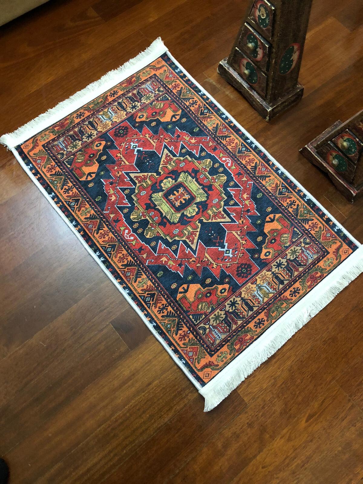 Decorative Area Rug, 2.0x3.0 ft, Turkish Pattern Rug, Antique Oushak Rug, Bohemian Rug, New Kilim Rug, Kitchen Decor Rug, Bedroom Decor Rug