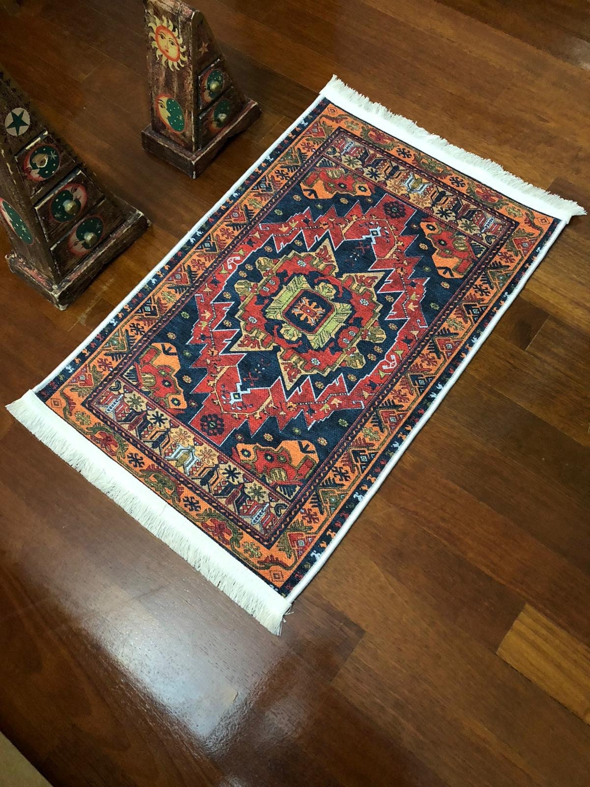 Decorative Area Rug, 2.0x3.0 ft, Turkish Pattern Rug, Antique Oushak Rug, Bohemian Rug, New Kilim Rug, Kitchen Decor Rug, Bedroom Decor Rug
