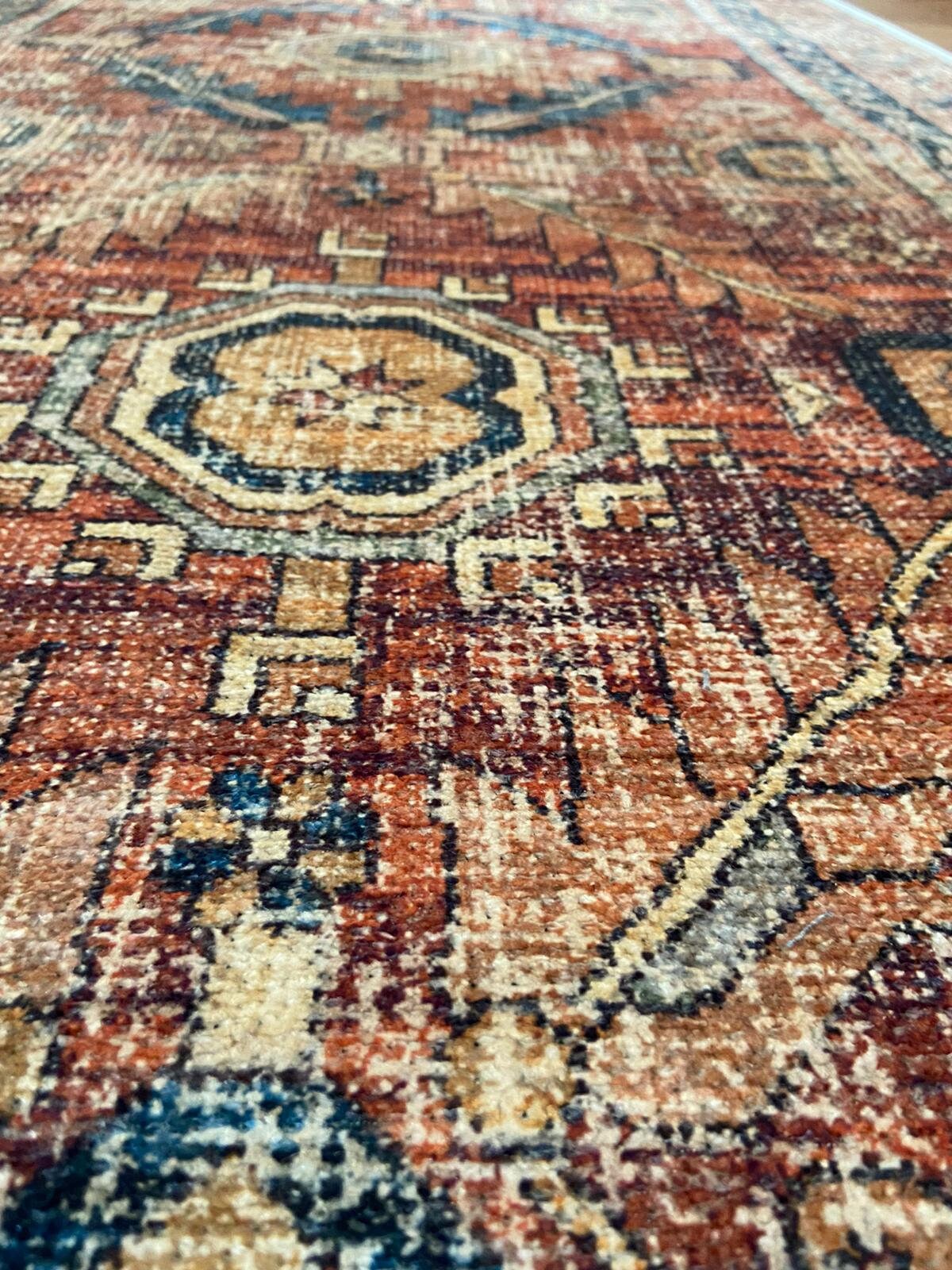 Bohemian Area Rug, Turkish Antique Rug, Luxury Home Decor, Red Kilim Rug, Hallway Runner Rug, Entryway Decor, Floor Rug, Red Living Room Rug