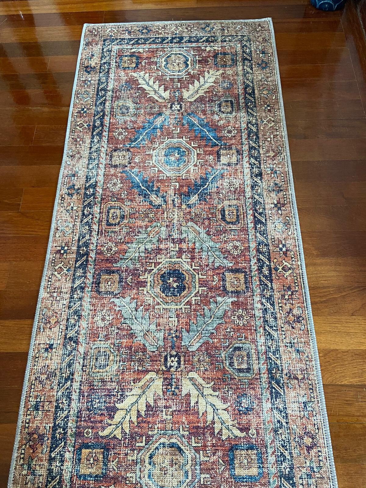 Bohemian Area Rug, Turkish Antique Rug, Luxury Home Decor, Red Kilim Rug, Hallway Runner Rug, Entryway Decor, Floor Rug, Red Living Room Rug