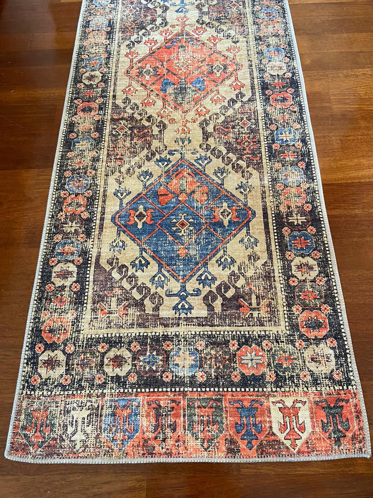 Hallway Decor Rug, Long Kitchen Runner Rug, Boho Decor, Entryway Rug, 2.6x10 ft Rug, Oriental Rug, Home Gift For Wedding