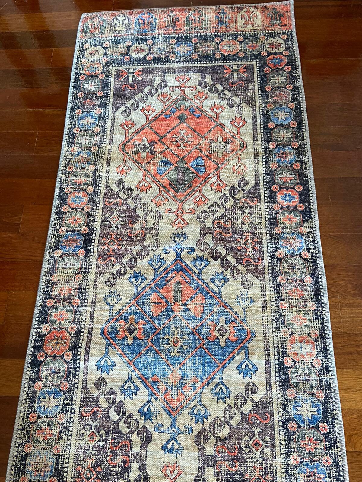Hallway Decor Rug, Long Kitchen Runner Rug, Boho Decor, Entryway Rug, 2.6x10 ft Rug, Oriental Rug, Home Gift For Wedding