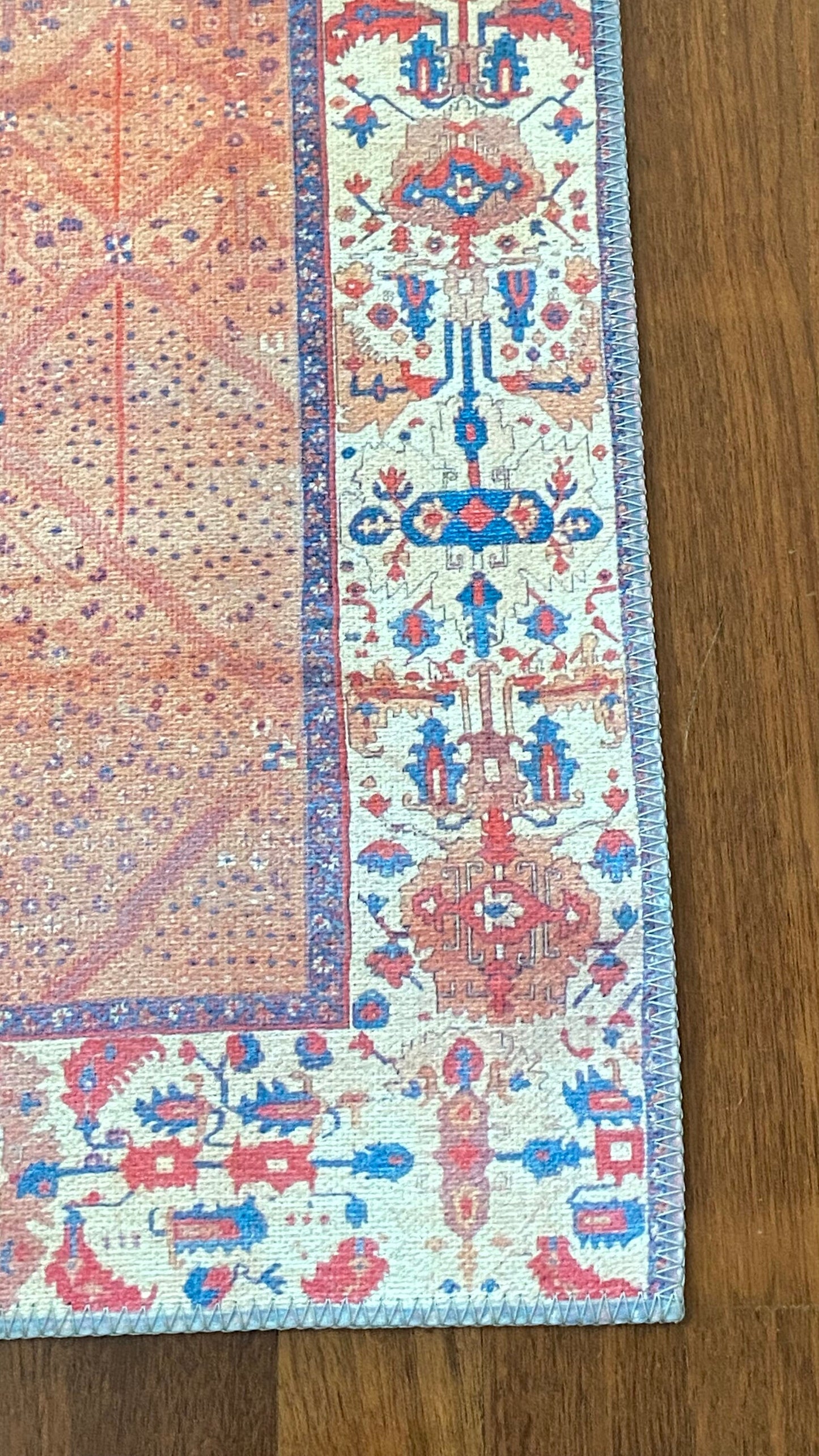 Oriental Small Rug, 2x3 ft Bathroom Rug, Bedroom Rug, Decorative Rug, Home Gift Rug, Exclusive Rug, Orange Small Rug, Washable Rug