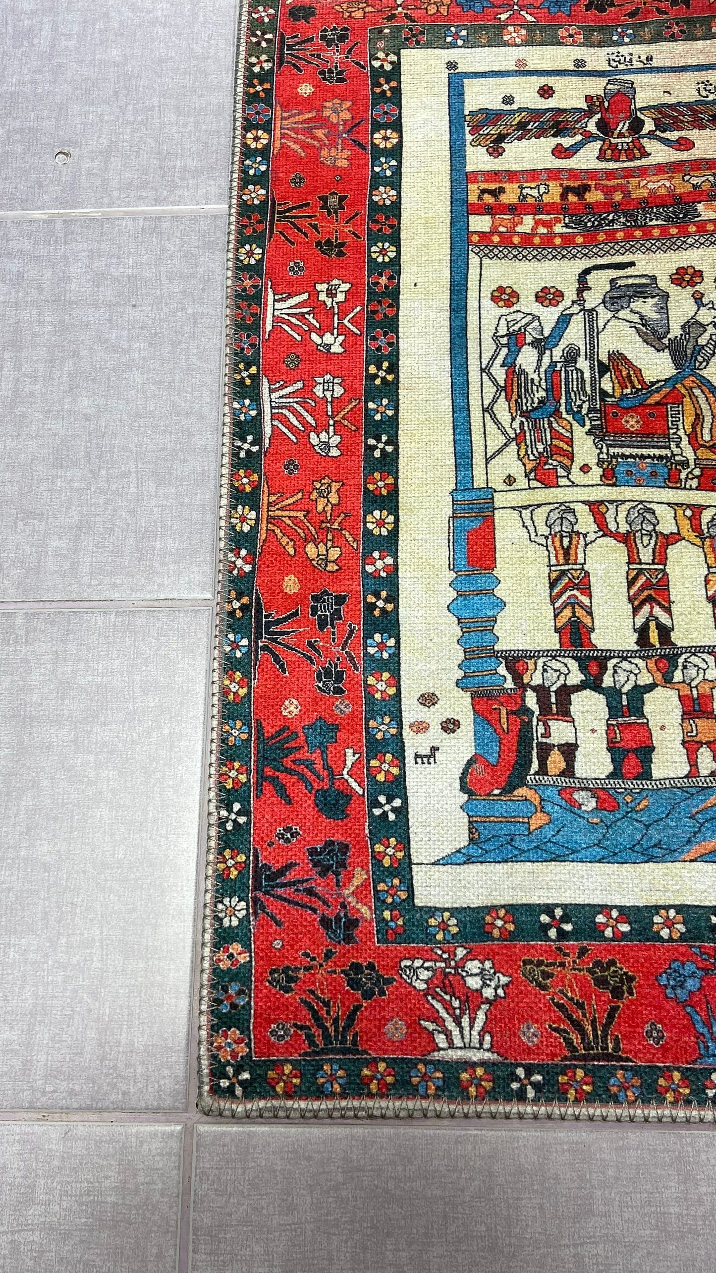 Washable Rug, 2x3 ft Small Rug, Decorative Rug, Non-Slip Rug, Exclusive Rug
