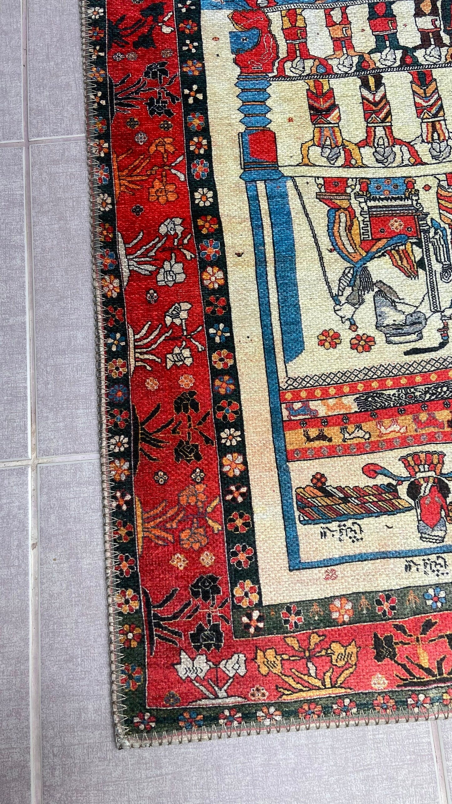 Washable Rug, 2x3 ft Small Rug, Decorative Rug, Non-Slip Rug, Exclusive Rug