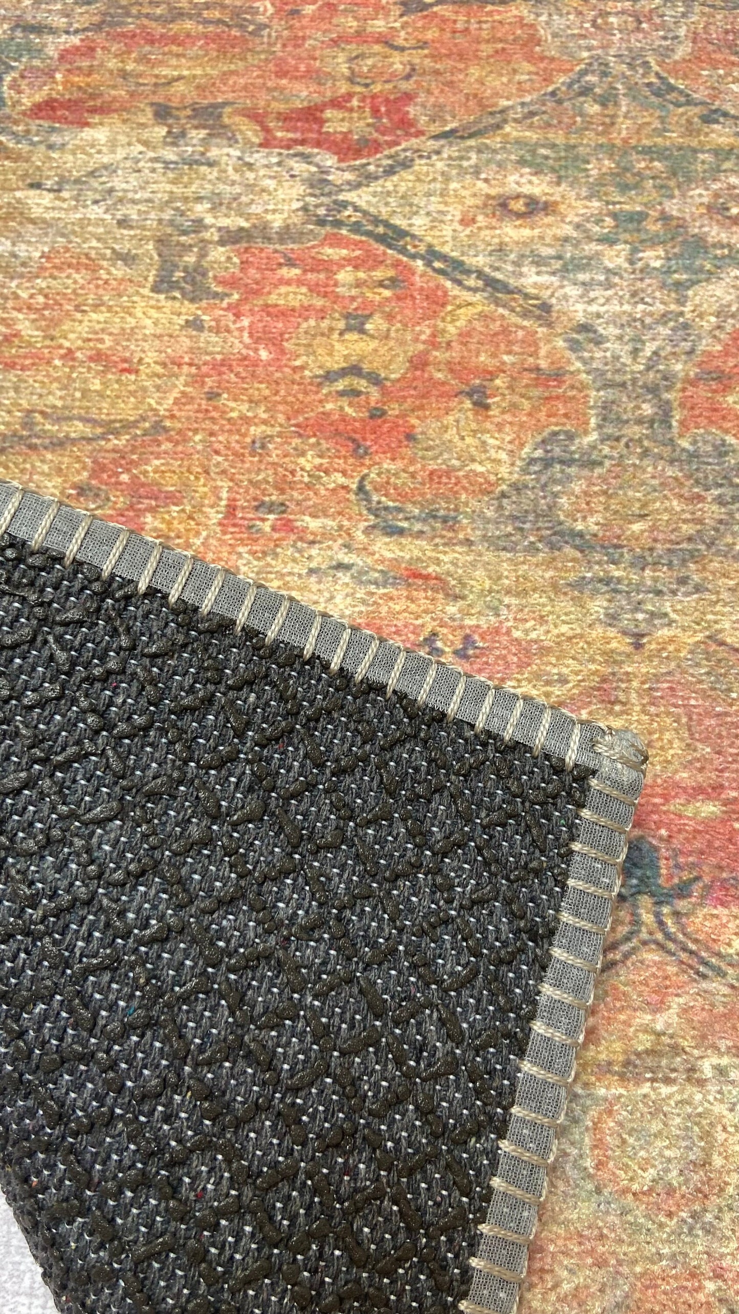 Modern Small Rug, 2x3 ft Small Rug, Red Oriental Rug, Bath mat, Bathroom Rug, Bedroom Rug