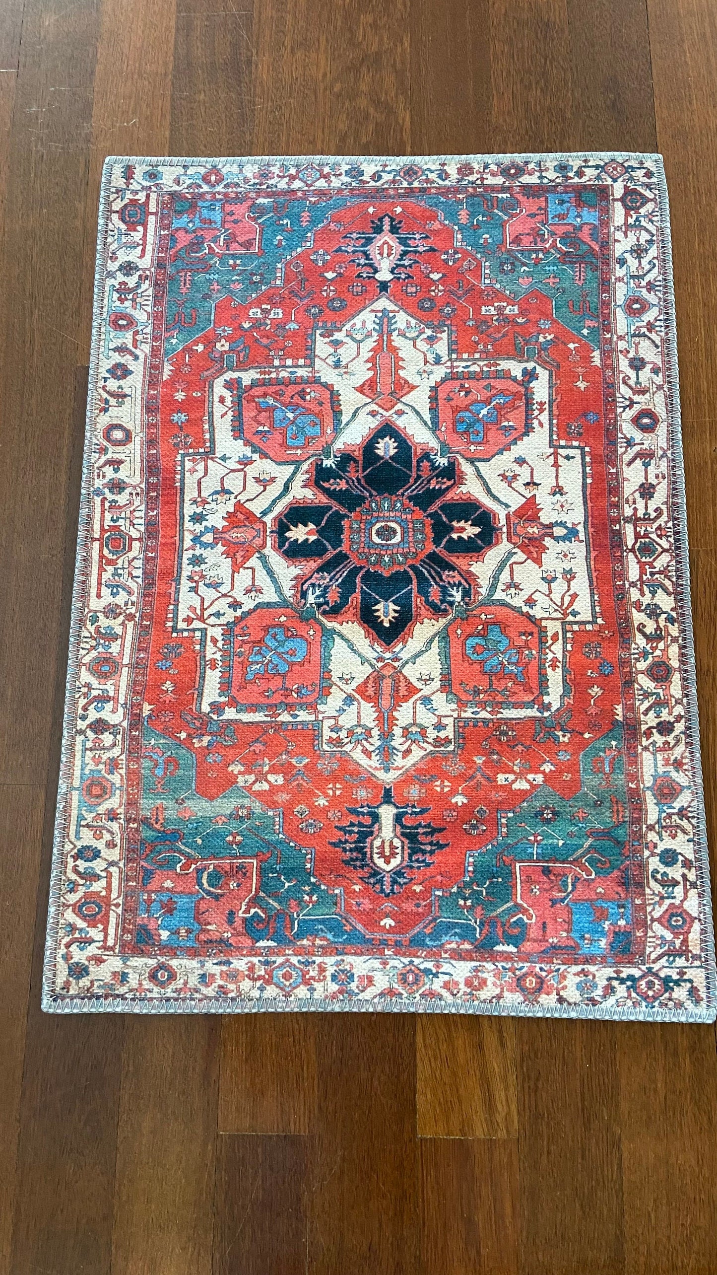 Red Small Rug, 2 x 3 ft Washable Rug, Decorative Rug, Bathroom Rug, Doormat Rug, Home Gift Rug, Non-Slip Rug, Oriental Rug,