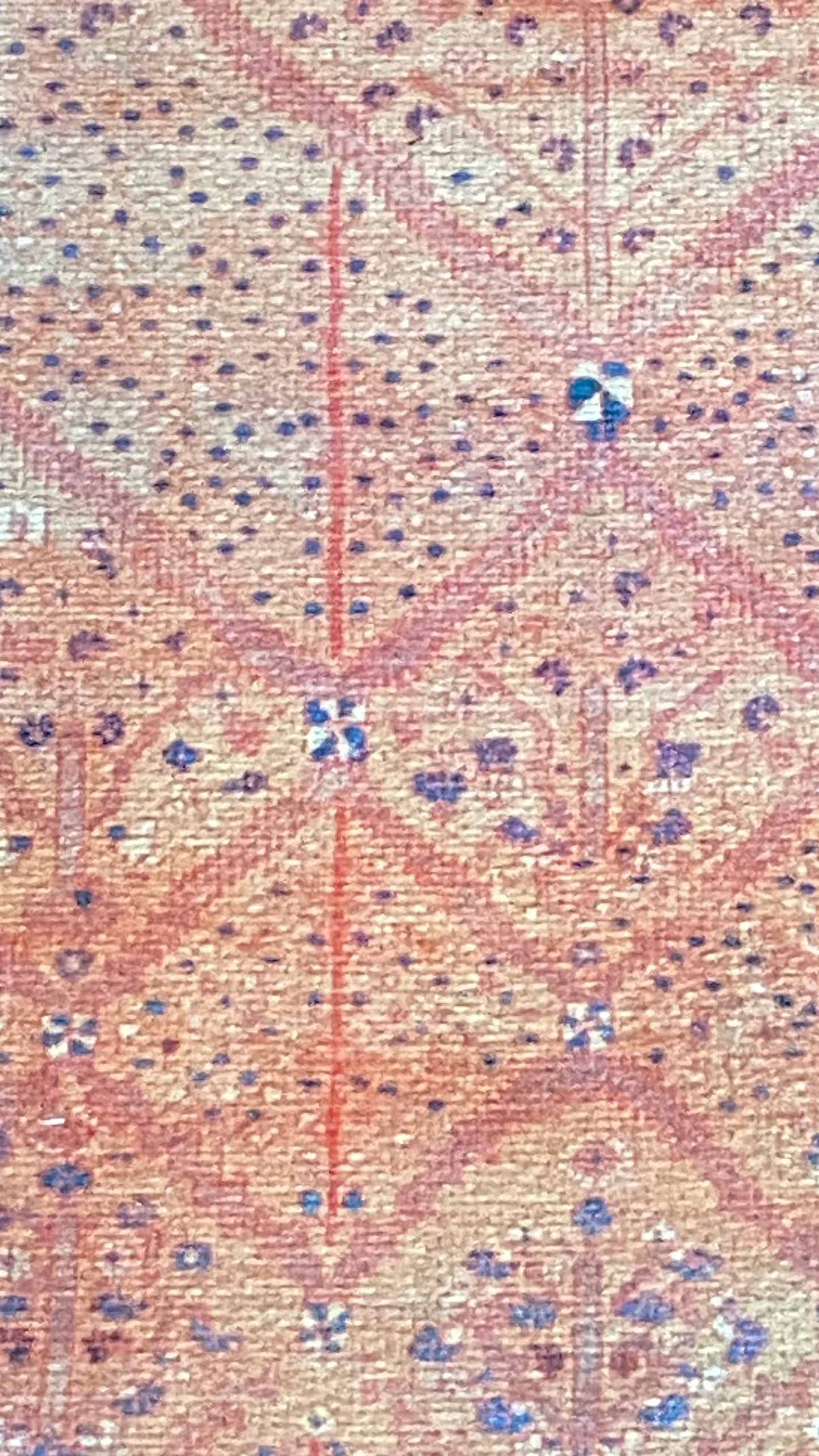 Oriental Small Rug, 2x3 ft Bathroom Rug, Bedroom Rug, Decorative Rug, Home Gift Rug, Exclusive Rug, Orange Small Rug, Washable Rug