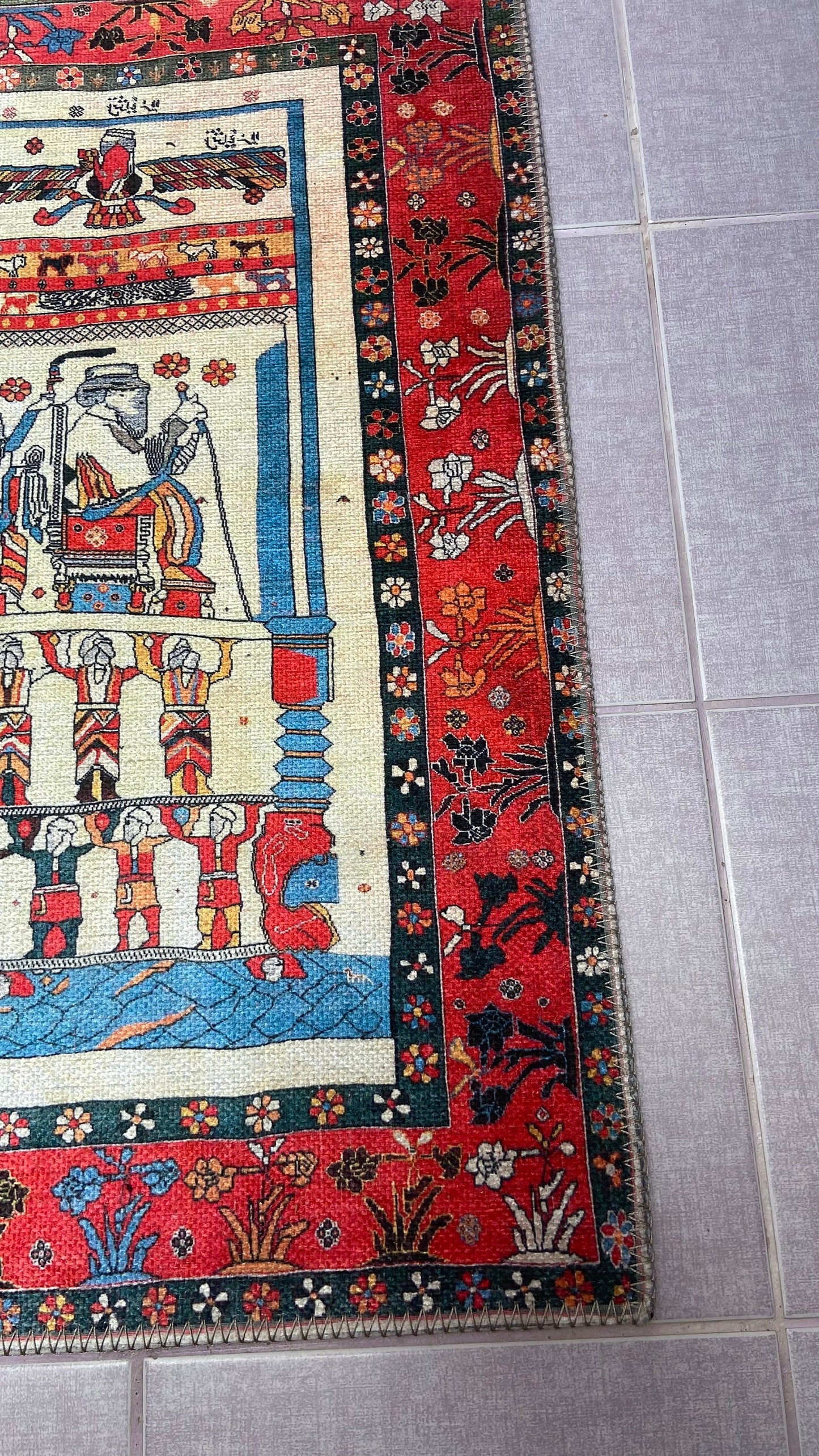 Washable Rug, 2x3 ft Small Rug, Decorative Rug, Non-Slip Rug, Exclusive Rug