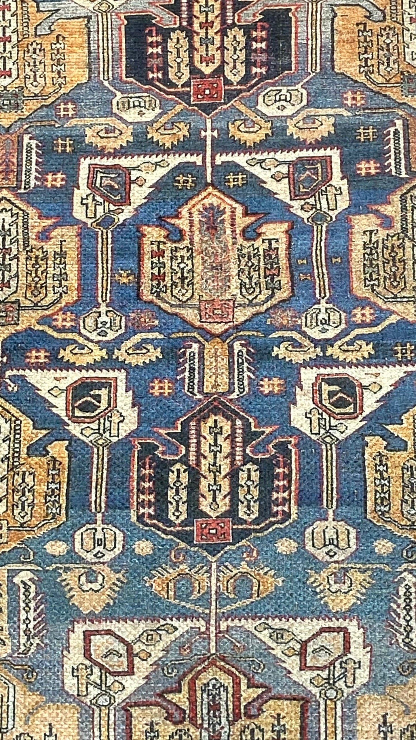 1'9 x 2'9 Blue Small Rug, Decorative Rug, Exclusive Rug, Oriental Rug, Bedroom Rug