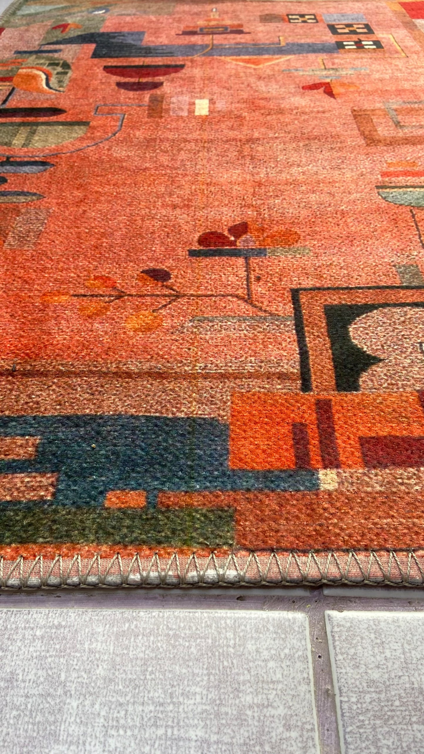 Modern Pattern Rug, 2x3 Kitchen Rug, 2x5 Hallway Runner Rug, Doormat Rug, Small Modern Rug, Decorative Floor Rug, Garden Rug, Washable Rug