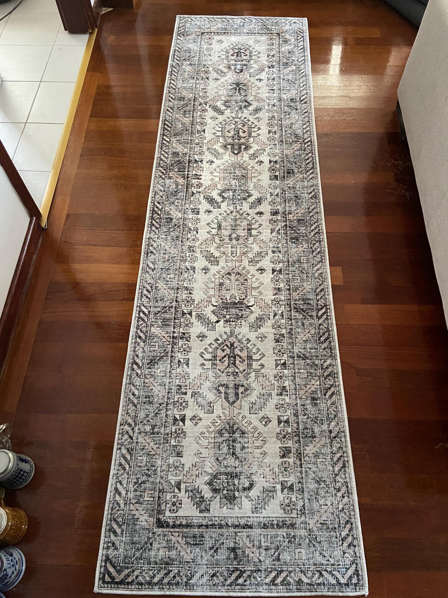 Beige Runner Rug, 3x10 Green Runner Rug, 2x9 Runner Rug, Kitchen Runner Rug, Hallway Rug, Non Slip Runner Rug