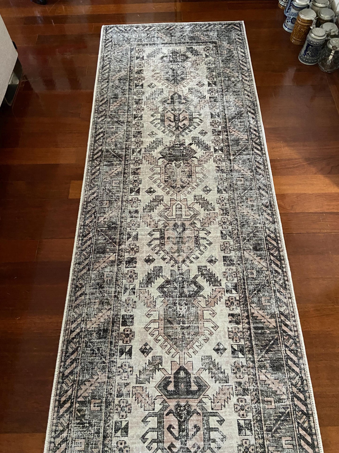 Beige Runner Rug, 3x10 Green Runner Rug, 2x9 Runner Rug, Kitchen Runner Rug, Hallway Rug, Non Slip Runner Rug