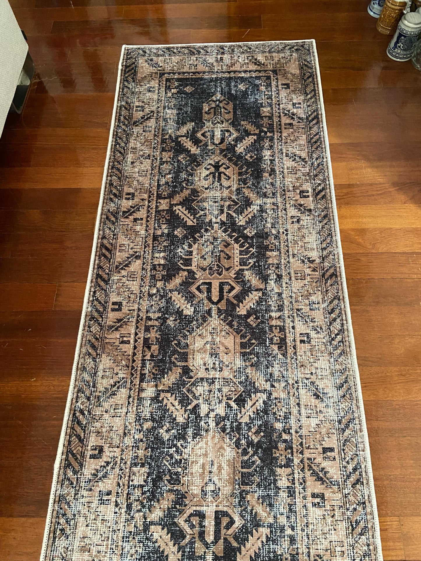 Hallway Rug, 3x10 Runner Rug, 2x9 Black Runner Rug, Beige Runner Rug, Non Slip Rug, Washable Rug, Kitchen Ruuner Rug, Bedroom Rug