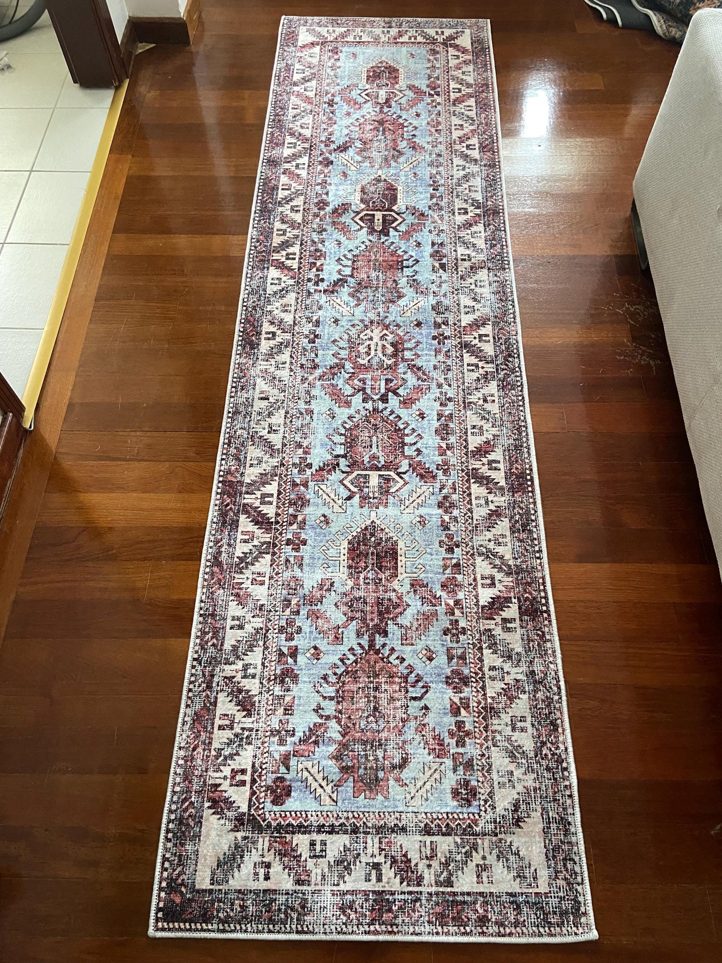 Blue Runner Rug, 3x10 Beige Runner Rug, 2x9 Runner Rug, Purple Runner Rug,Hallway Rug, Kitchen Rug,j