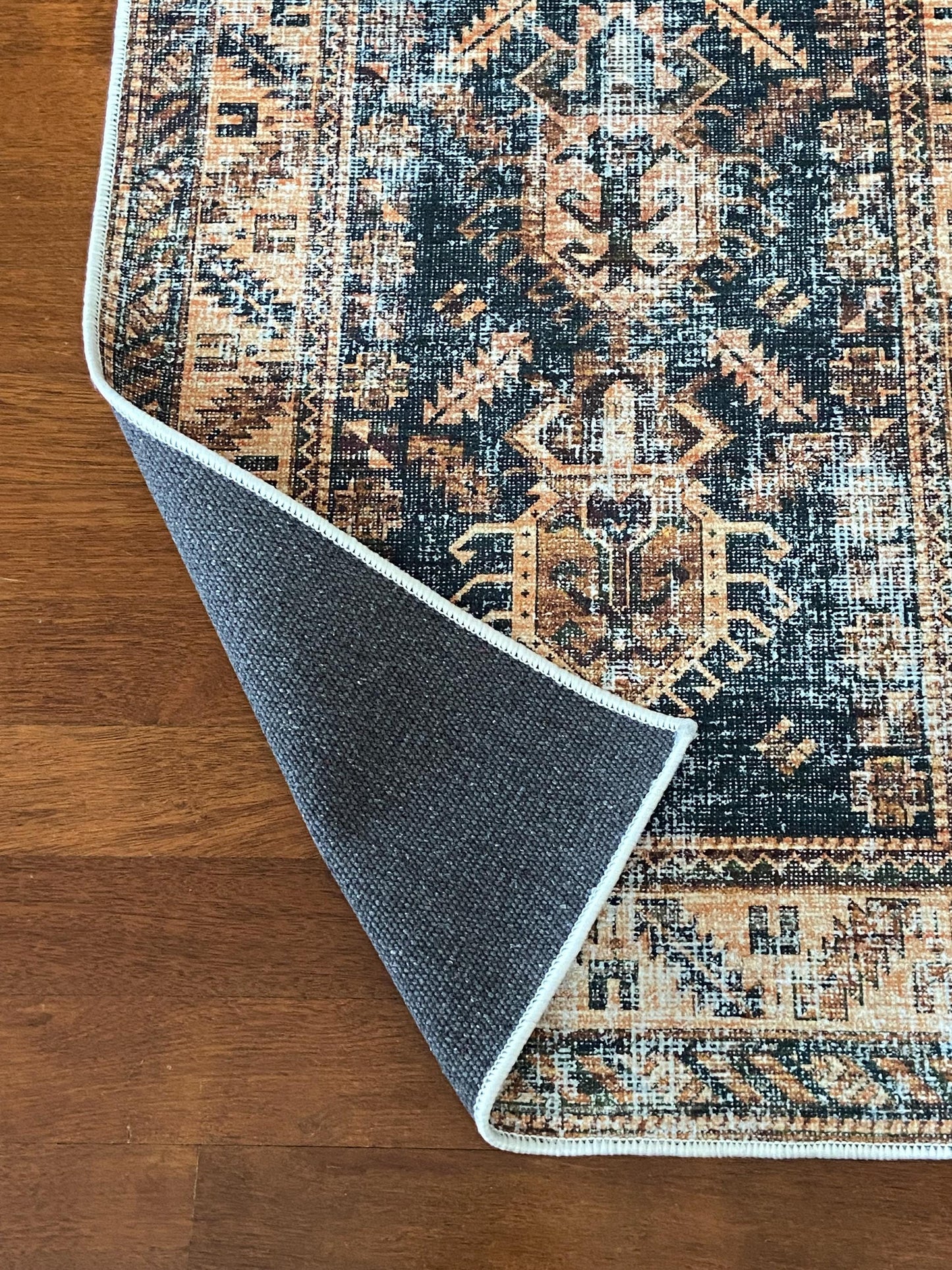 3x10 Runner Rug, 2x9 Orange Runner Rug, Blue Runner Rug, Bedroom Rug, Kitchen Rug, Hallway Rug, Washable Rug, Non Slip Rug