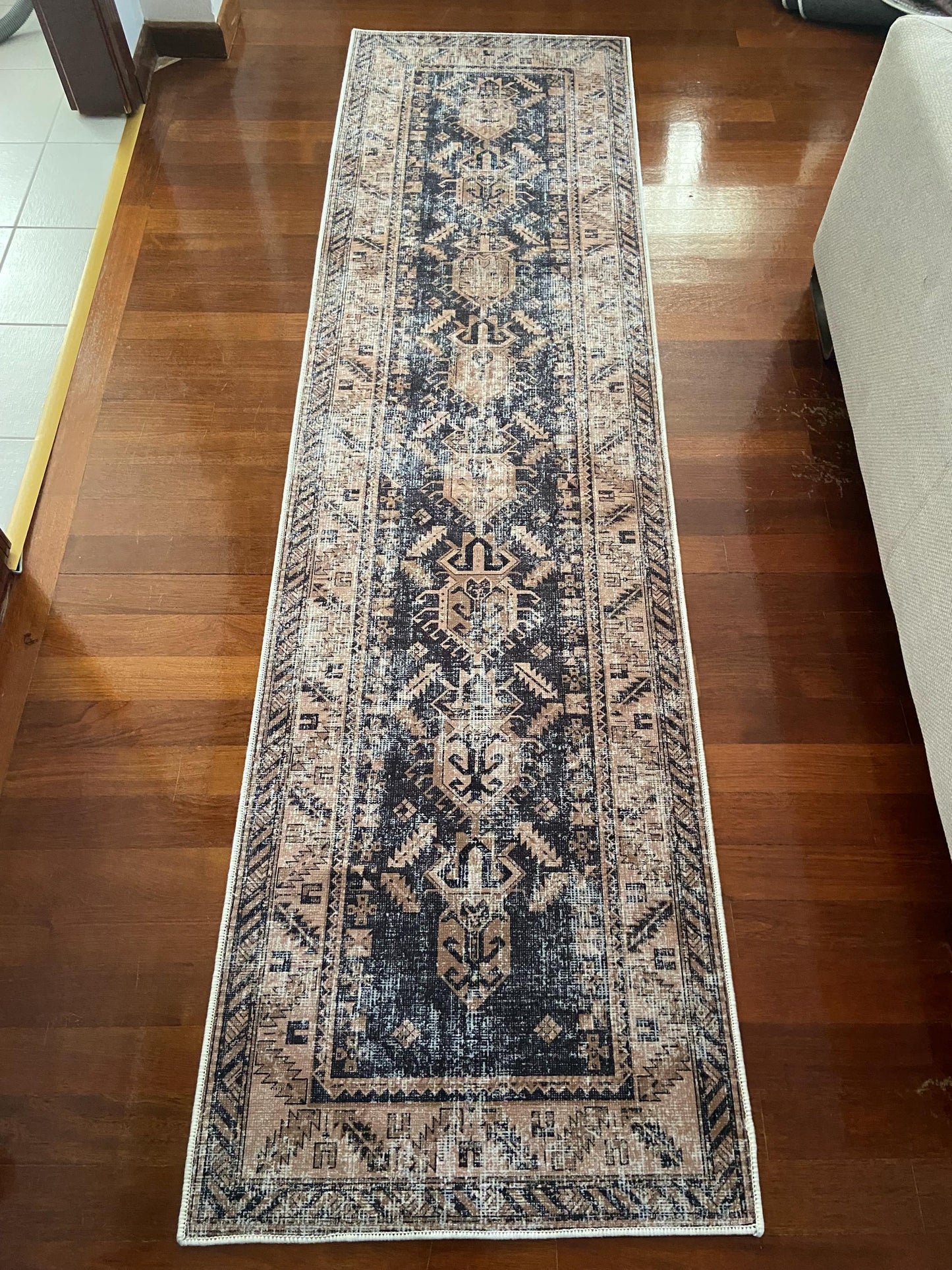 Hallway Rug, 3x10 Runner Rug, 2x9 Black Runner Rug, Beige Runner Rug, Non Slip Rug, Washable Rug, Kitchen Ruuner Rug, Bedroom Rug