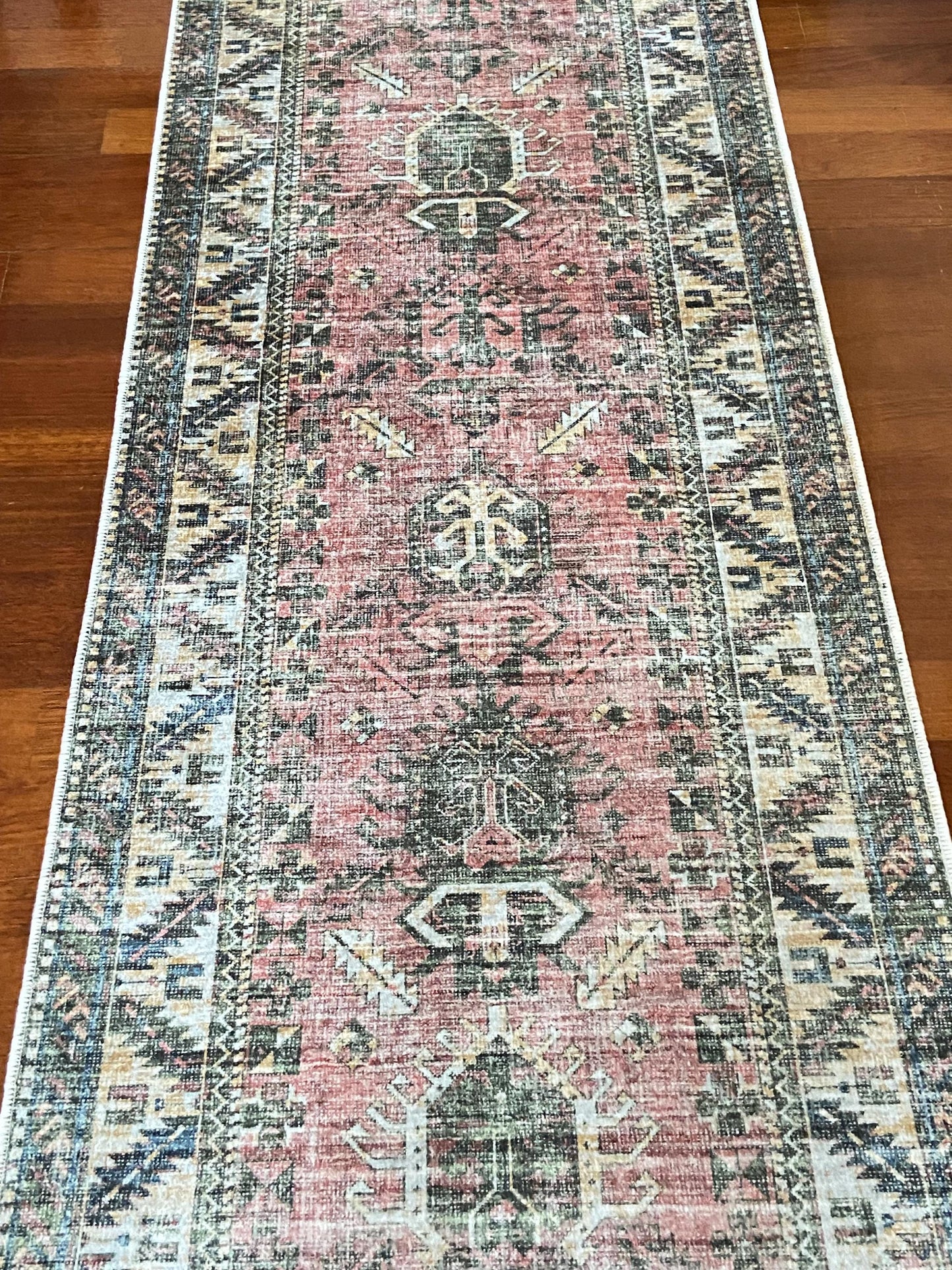 Non Slip Rug, 3x10 Runner Rug, 2x9 Pink Runner Rug, Washable Rug, Kitchen Rug, Bedroom Rug, Green Runner Rug, Hallway Rug