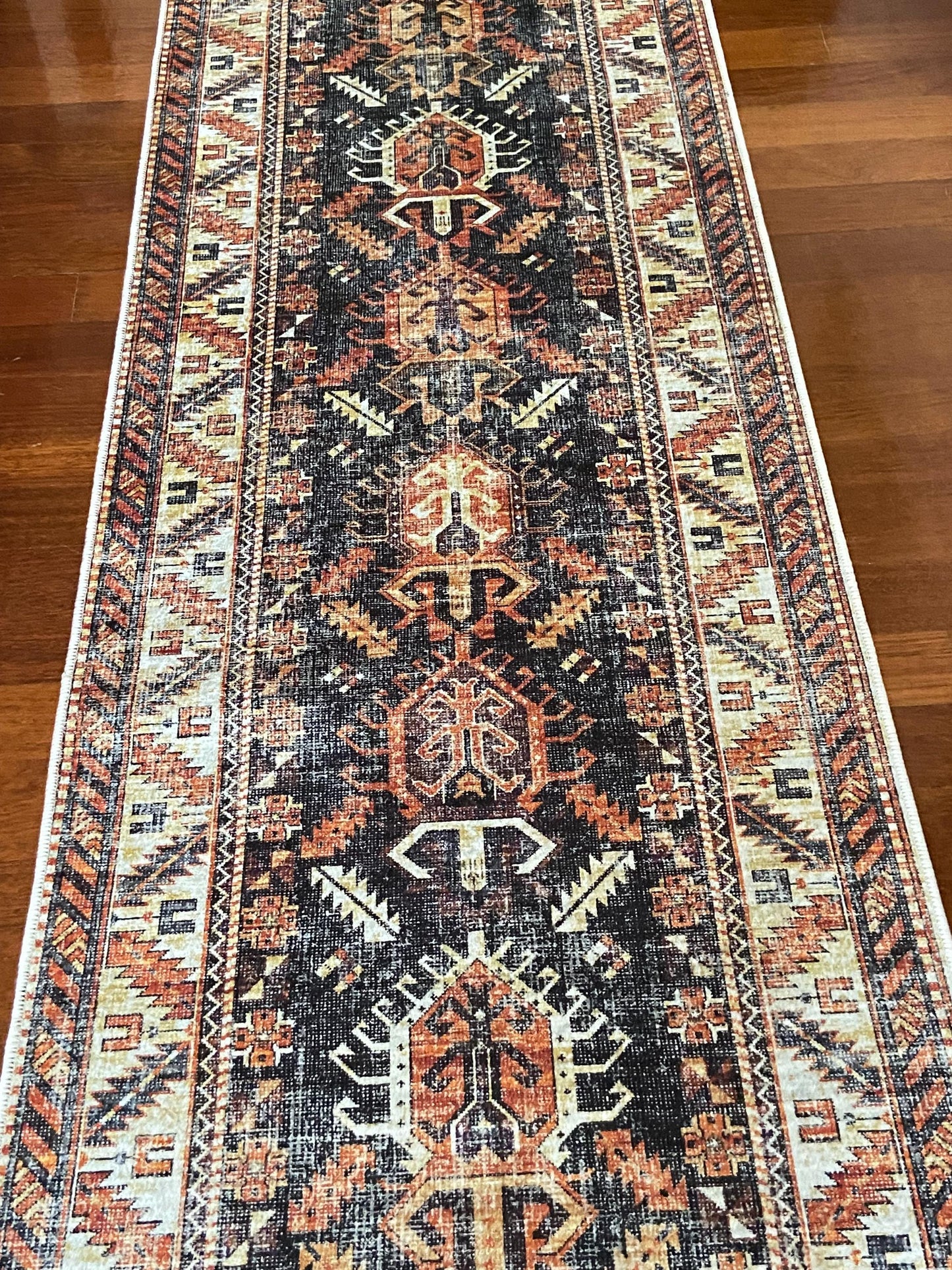 Rust Runner Rug, 3x10 Black Runner Rug, 2x9 Beige Rug, Non Slip Runner Rug, Washable Rug, Hallway Rug, Corridor Rug