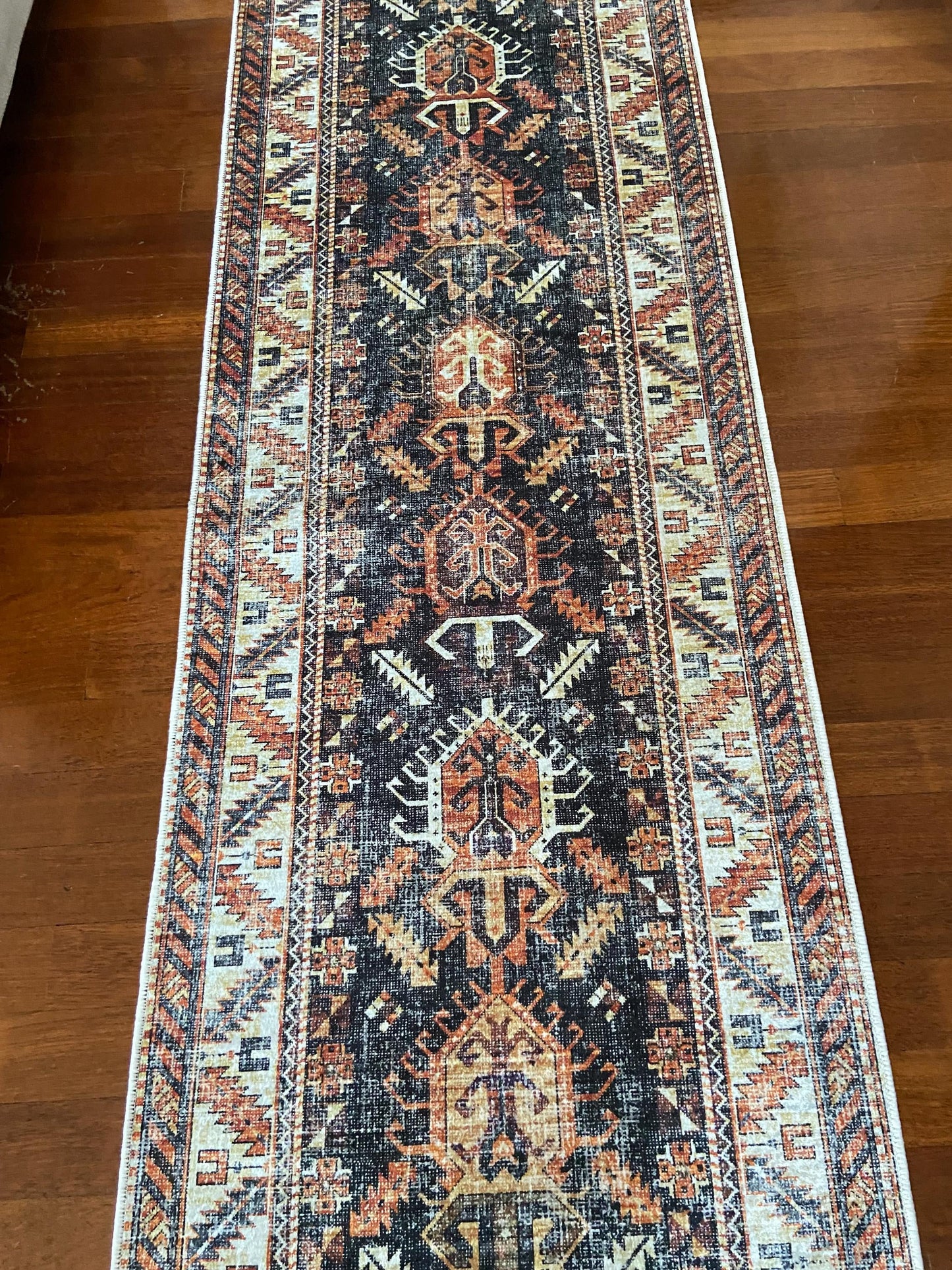 Rust Runner Rug, 3x10 Black Runner Rug, 2x9 Beige Rug, Non Slip Runner Rug, Washable Rug, Hallway Rug, Corridor Rug