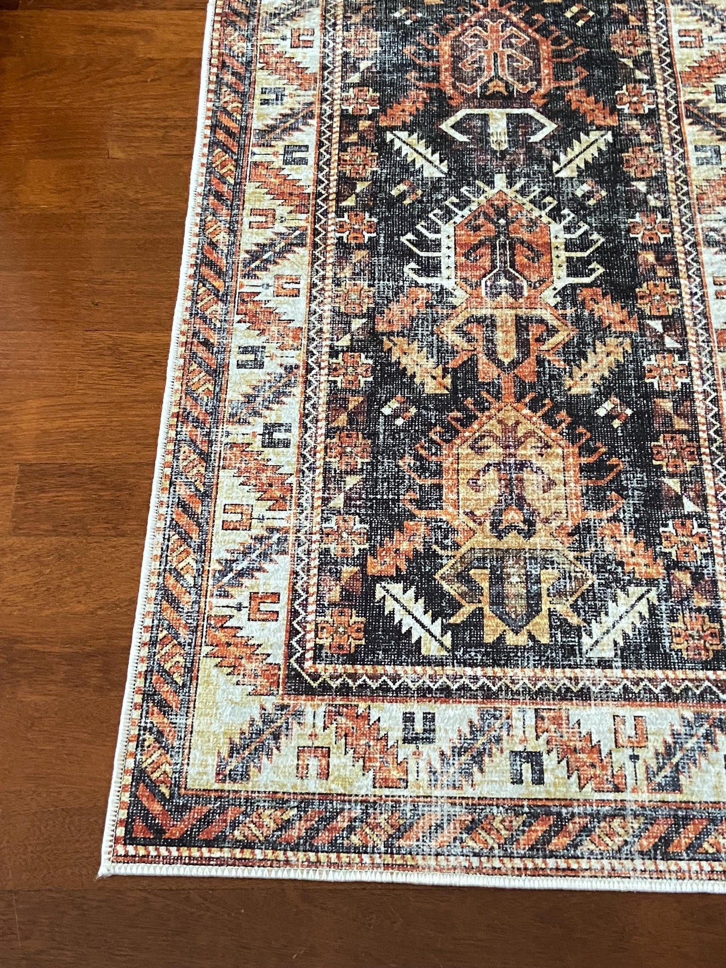 Rust Runner Rug, 3x10 Black Runner Rug, 2x9 Beige Rug, Non Slip Runner Rug, Washable Rug, Hallway Rug, Corridor Rug