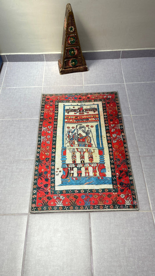 Washable Rug, 2x3 ft Small Rug, Decorative Rug, Non-Slip Rug, Exclusive Rug