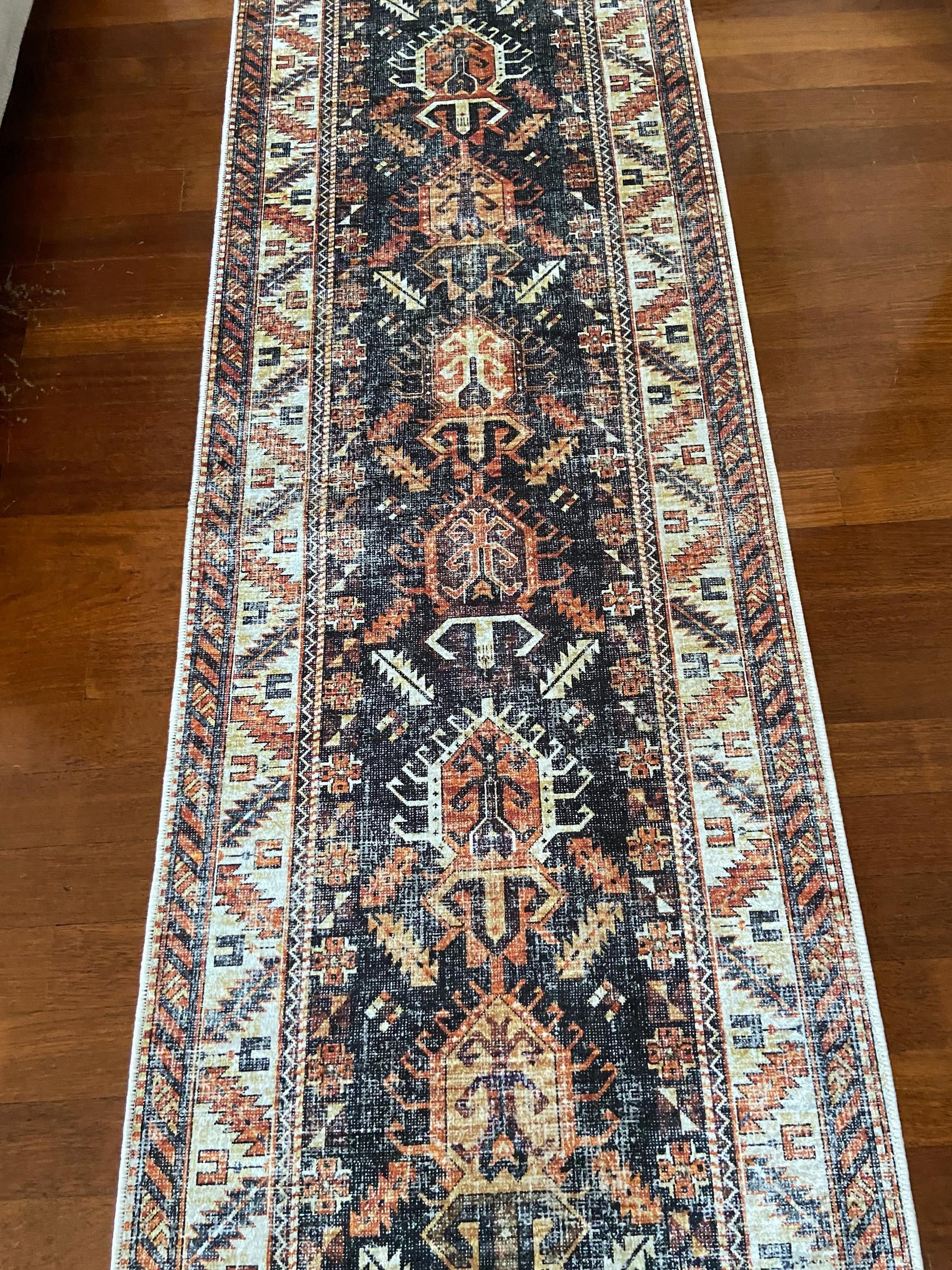 Rust Runner Rug, 3x10 Black Runner Rug, 2x9 Beige Rug, Non Slip Runner Rug, Washable Rug, Hallway Rug, Corridor Rug